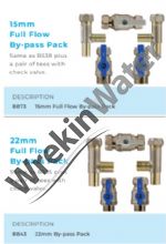 Bypass Valve Sets:15mm OR 22mm Kit: Includes Full Bore Valves AND Integral Tees